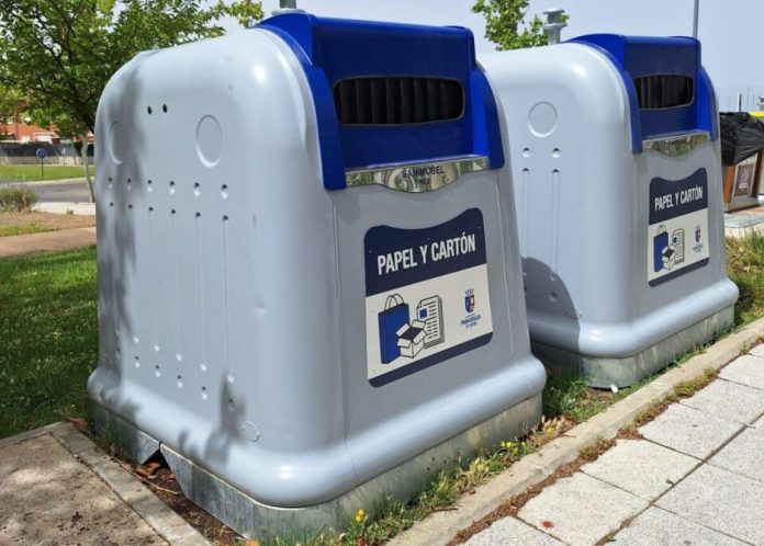 nuevos contenedores papel y carton en paracuellos