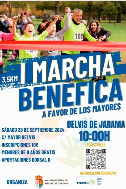 Belvis de Jarama se une a la lucha por los mayores: I Marcha Benéfica Popular 2024 1 marcha benefica belvis de jarama