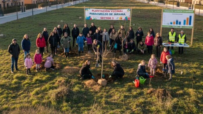 Plantacion vecinal en paracuellos diciembre 2025
