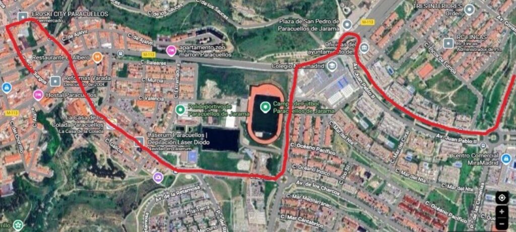 recorrido cabalgata paracuellos 2026