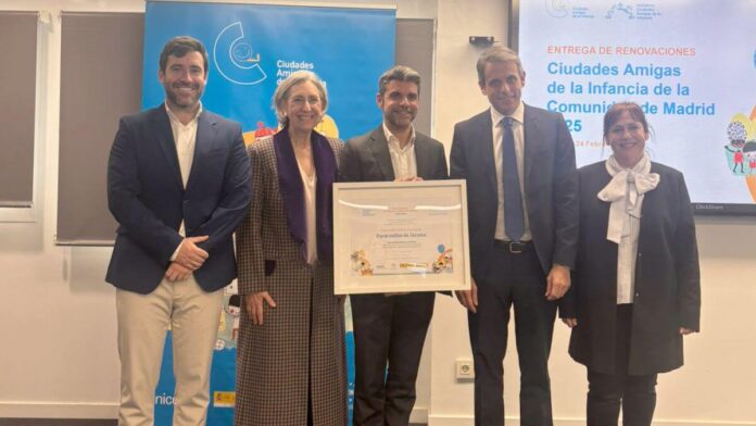Paracuellos de Jarama renueva el reconocimiento de UNICEF de ‘Ciudad Amiga de la Infancia