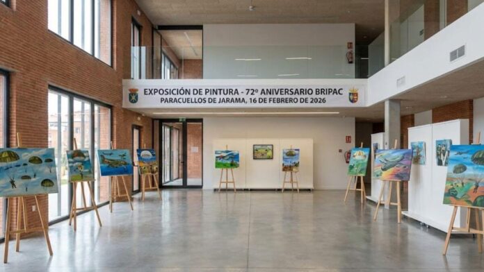 Paracuellos de Jarama rinde homenaje a la Brigada Paracaidista con una exposición artística