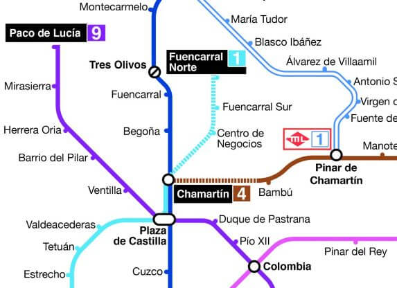 El Metro de Madrid estudia cinco vías para conectar Madrid Nuevo Norte 1 opciones metra madrid norte