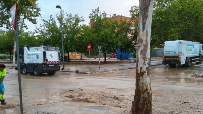 inundaciones y un rescate en Paracuellos